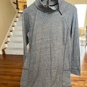 Talbots Heather Gray Sweatshirt Dress